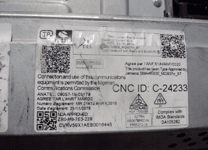 Vw caddy golf viii radio wyświetlacz 5H0035869 5