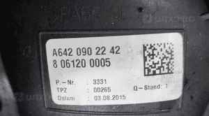 Przepływomierz dolot mercedes gle i W166 166 3.0 cdi A6420902242 2015-2019 6