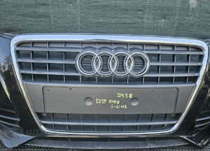 Zderzak Przód Przedni S-Line Czarny LZ9Y Atrapa Gril Kratki Halogeny Audi A4 B8 Sedan Kombi 08 8