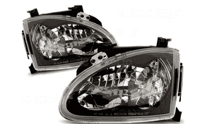 Lampy Reflektory HONDA CRX DEL SOL 92-97 BLACK