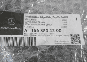 Kratka środkowa zderzaka mercedes gla W156 X156 lift 2017-2019 13