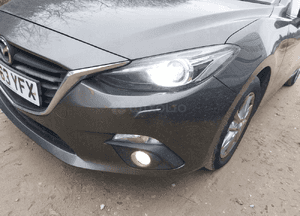 Mazda 3 iv kompletny przod pas belka chłodnice lampy maska zderzak uk xeno 7