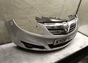 Zderzak przód przedni opel corsa d kod lakieru Z157 srebrny 3