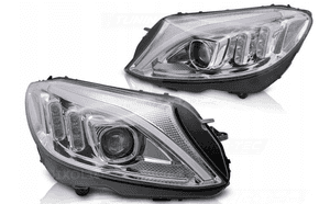 Lampy reflektory do mercedes c W205 14-18R do jazdy dziennej dyn. kier. 2