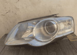 Vw volkswagen passat B6 lampa przód przednia lewa soczewka pęknięta 1