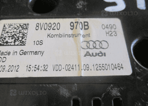 LICZNIK ZEGARY AUDI A3 8V 2.0 TDI 8V0920970B UK 4