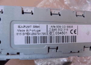 Alfa romeo 159 radio cd 7646302316 2