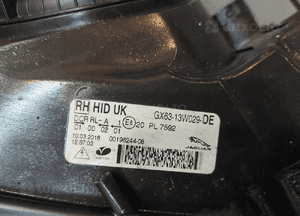 Jaguar xf ii X260 3.0D lampa xenon prawy przód prawa przednia oryginał uk 13