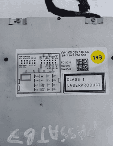 Radio radioodtwarzacz vw golf vi passat B6 B7 eos tiguan i 1K0035186AA 4