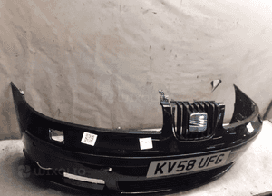Zderzak przód przedni do seat alhambra LC9Z czarny spryskiwacze lamp xenon halogeny 3