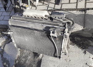 Chłodnica wody cieczy toyota avensis T25 2.0 2.2 d diesel wentylatory klimatyzacji 6