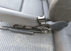 Fotele Fotel Kanapa Nieskladana Welur Czarne Soul Podlokietnik Audi A4 B6 Sedan Komplet 25