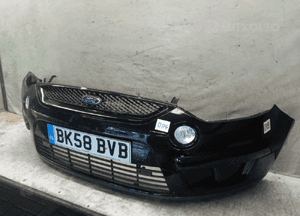 @ ZDERZAK PRZÓD PRZEDNI DO FORD SMAX S-MAX HALOGENY G6 CZARNY 3