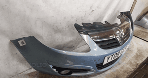 Zderzak przód przedni opel corsa d Z21C błękitny halogeny 4