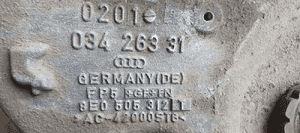 Wahacz prawy tył tylny Audi A4 B6 8E0505312T 5