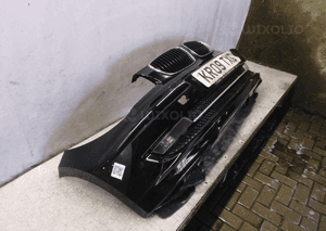 Zderzak przód przedni bmw E87 seria 1 lift fl schwarz 2 ii czarny halogeny 4