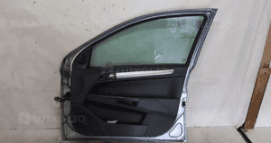 Drzwi przód przednie prawe opel astra h 3 iii Z163 szare 5