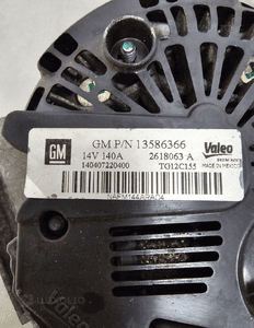 ALTERNATOR OPEL MERIVA 1.6 DIESEL13586366 2618063 3