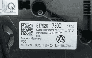 Licznik zegary vw sportsvan 517 14416KM 517920750D 8