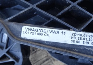 Pedał hamulca sprzęgła vw golf v plus 1K1721057AL 5