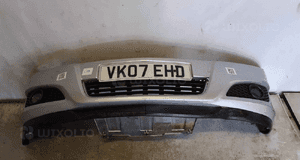 Zderzak przód przedni opel astra h 3 iii lift fl Z157 srebrny halogeny 1