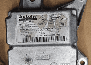 Peugeot 308 T7 sensor airbag sterownik poduszek powietrznych 9664909780  9665100080 2