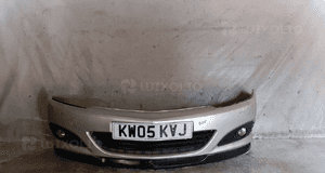 Zderzak przód przedni do opel astra h 3 ii gtc + halogeny Z157 srebrny 1
