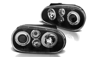 LAMPY REFLEKTORY Soczewki Do VW GOLF 4 IV OD 1997 DO 2003 RIGI LED 3