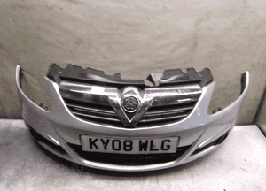 Zderzak przód przedni opel corsa d kod lakieru Z157 srebrny 1