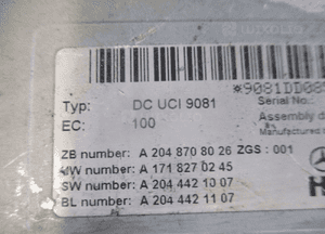 Moduł sterownik interfejsu mercedes A2048708026 2
