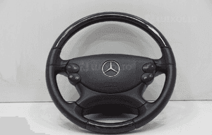 KIEROWNICA SKORA DREWNO AIRBAG MERCEDES SL R230 1