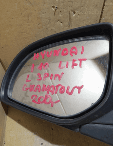 Lusterko lewe 3 pin hyundai I10 lift granatowy 2