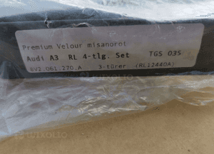 Dywaniki welurowe Audi A3 8V2061270A RL 2