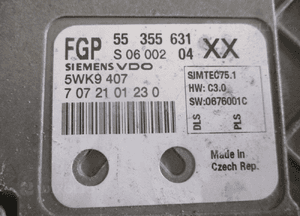 STEROWNIK SILNIKA VECTRA C 1.8 55355631 5WK9407 6