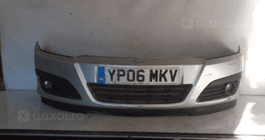 Zderzak przód przedni opel astra h 3 iii Z157 srebrny halogeny 1