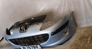 Zderzak przód przedni peugeot 407 eylc błękitny halogeny 3