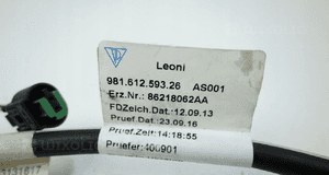 WIĄZKA INSTALACJA ZDERZAKA TYŁ PORSCHE CAYMAN II 2012- 98161259326 6