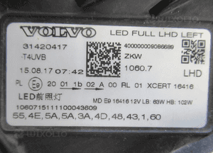 Lampa przód przednia lewa volvo XC60 ii full led 31420417 2017-2021 17
