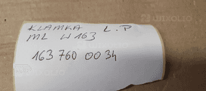Klamka lewy przód przednia lewa Mercedes ML W163 A1637600034 7