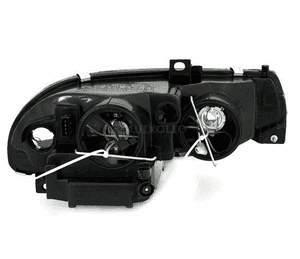 Lampy Reflektory ALFA ROMEO 156 97-03 BLACK DEPO 2