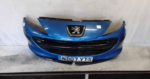 Zderzak przód przedni do peugeot 207 niebieski kmf 1