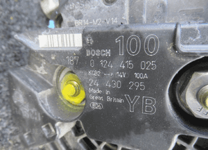 ALTERNATOR OPEL ASTRA G II 2 2.2 16V BENZYNA 0124415025 9