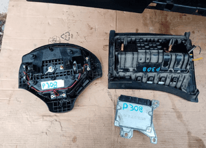 Konsola Airbag pasy Peugeot 308 T7 poduszki komplet 10