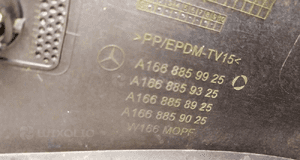 MERCEDES ml 166 zderzak tylny chrom 1668859925 4