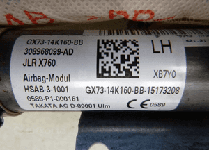JAGUAR XE X760 KURTYNA LEWA AIRBAG GX73-14K160-BB 6