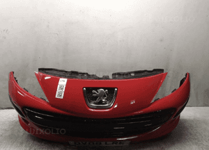 Zderzak przód przedni do peugeot 207 kkn czerwony halogeny 1