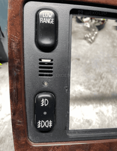 MERCEDES ML 163 panel dekor przełączniki  drewno low range ramka 2