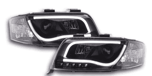 Lampy reflektory do audi A6 C5 od 2001 do 2004 roku led tube+ żarówki 3