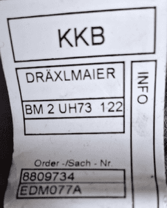 BMW X4 G02 Wiązka czujników PDC Tył 8809734 3