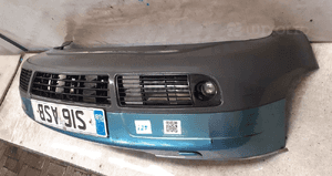 Zderzak przód przedni do audi A6 C5 halogeny LX6V seledynowy pod spryskiwacze 3